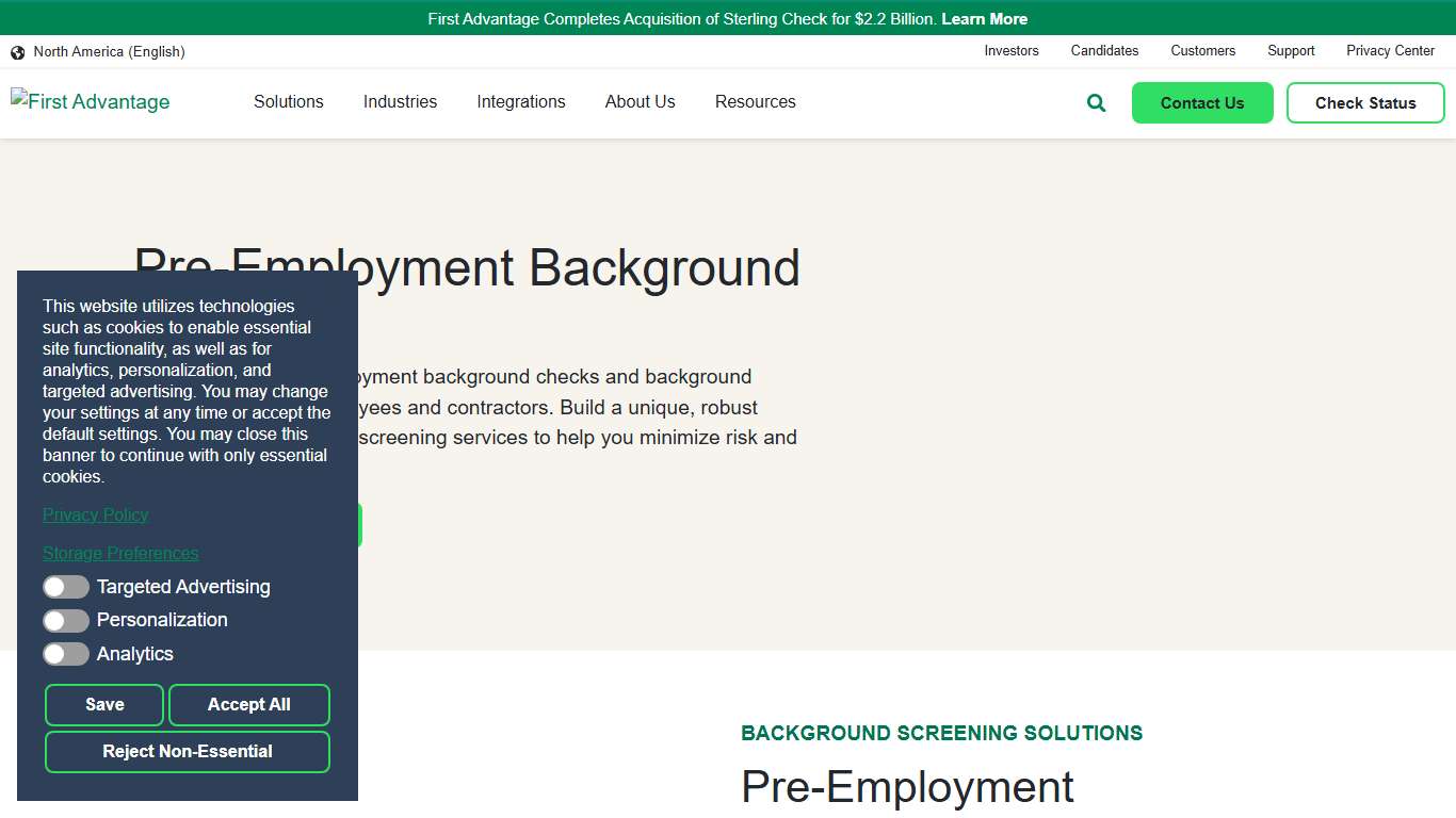 Employment Background Checks & Screenings | First Advantage